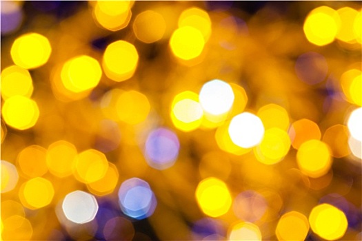蓝色,黄色,闪闪发光,圣诞灯光