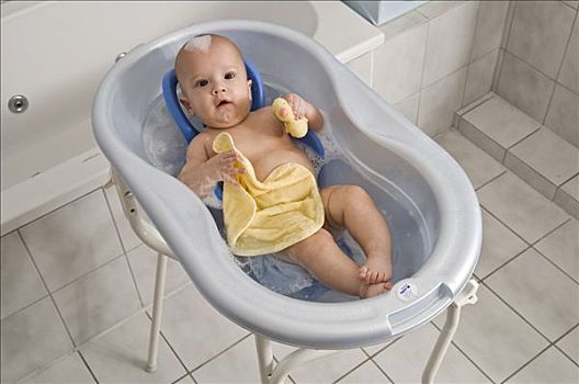 婴儿,浴缸