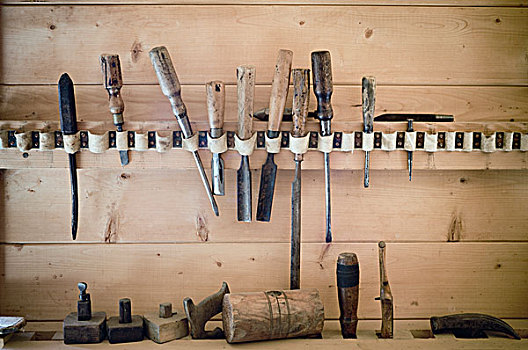 艾伯塔省,加拿大,老式,木工,工具
