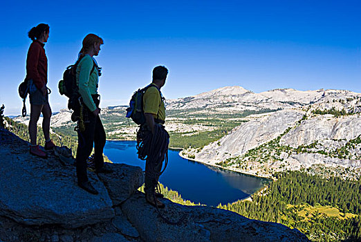 攀登者,西北地区,顶峰,区域,优胜美地国家公园,加利福尼亚