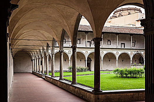 回廊,大教堂,佛罗伦萨,托斯卡纳,意大利