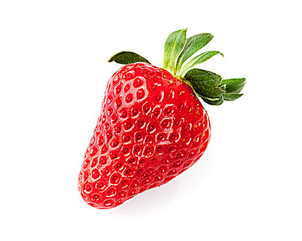 新鲜,草莓,隔绝,白色背景
