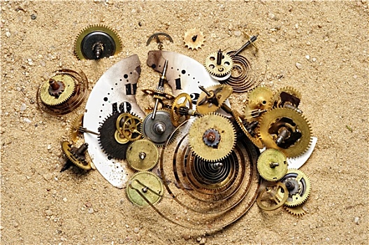 钟表机械,机械,沙子