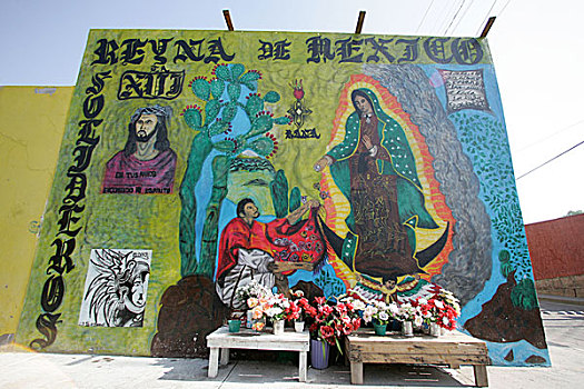 街道,圣坛,波托西地区,墨西哥,五月,2007年