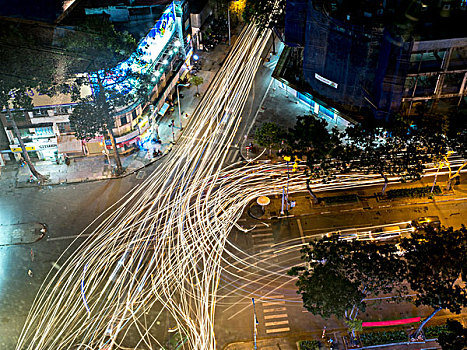 街道,光影,西贡