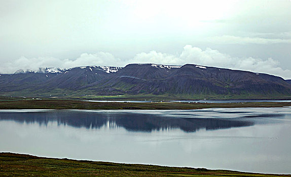 山,水,冰岛,风景