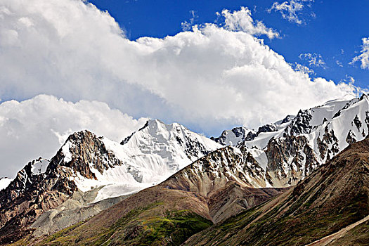 塔县,帕米尔高原,新疆,雪山,草原
