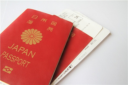 日本,护照,登机证