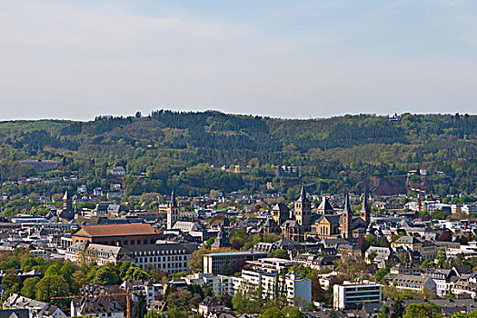 风景,上方,大教堂,莱茵兰普法尔茨州,德国,欧洲