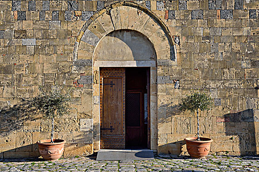 入口,圣马利亚,教堂,蒙特利格奥尼