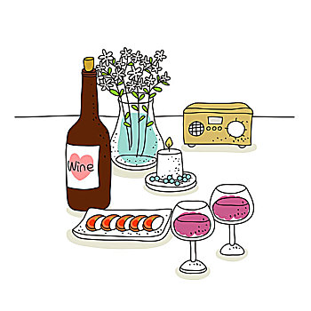 葡萄酒瓶,无线电,背景