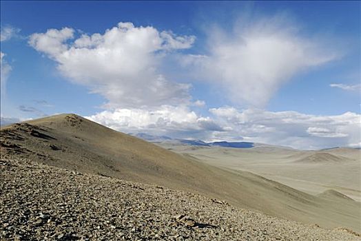 云,上方,蒙古,草原,阿尔泰,亚洲