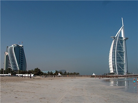 迪拜,帆船酒店,海滩