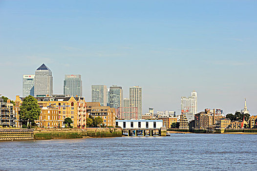风景,上方,泰晤士河,码头,复杂,建筑,心形,港区,伦敦,英格兰,英国,欧洲