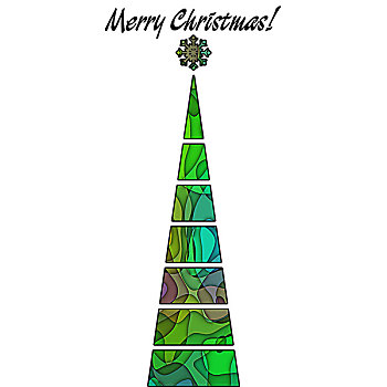 艺术,圣诞树,绿色,抽象图案,隔绝,白色背景,背景