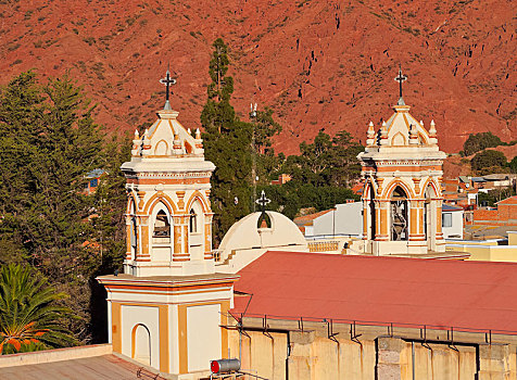 坎德拉里亚,大教堂,俯视图,省,波托西地区,玻利维亚,南美