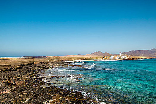 风景,富埃特文图拉岛,加纳利群岛,西班牙,欧洲