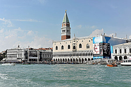 钟楼,宫殿,威尼斯,威尼托,区域,意大利,欧洲