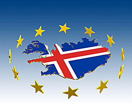 插画,欧盟,候选人,冰岛