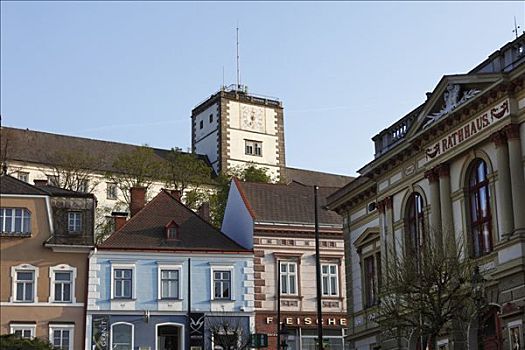 市政厅,城堡,下奥地利州,奥地利,欧洲