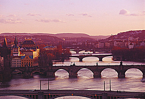 布拉格,景色,伏尔塔瓦河