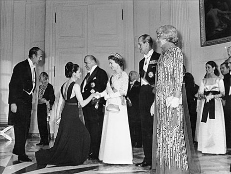女王,菲利普亲王,蓬皮杜,妻子,凡尔赛宫,法国