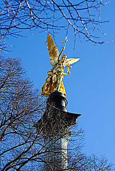 和平天使,天使,平和,仿制,慕尼黑,上巴伐利亚,巴伐利亚,德国,欧洲