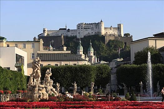 雕塑,大教堂,霍亨萨尔斯堡城堡,萨尔茨堡,奥地利,欧洲