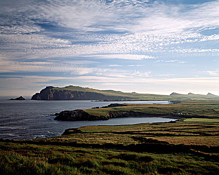 岩石构造,海洋,丁格尔半岛,凯瑞郡,爱尔兰