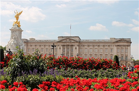 伦敦,英格兰,七月,白金汉宫,女王,住宅