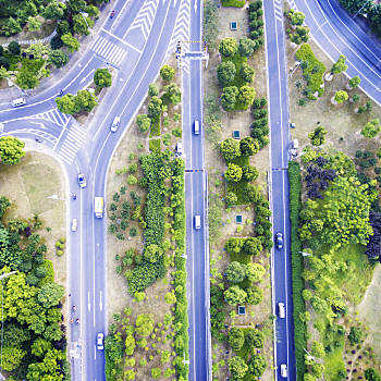 航拍,风景,公路,高架路