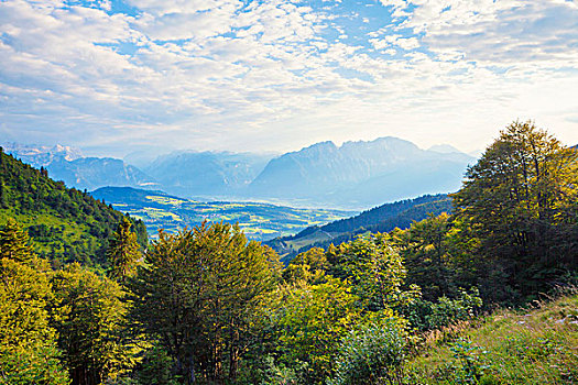 萨尔札赫河谷,贝希特斯加登阿尔卑斯山,萨尔茨堡,奥地利,欧洲
