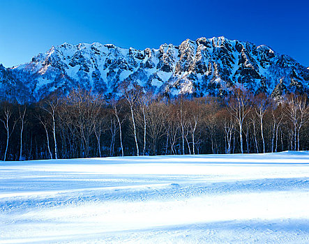 山,冬天