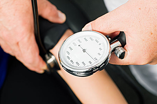 医生,测量,血压,特写