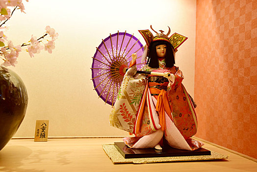 日本和服主题的布偶