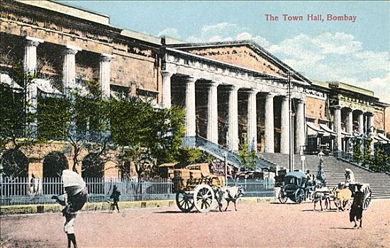 市政厅,孟买,印度,早,20世纪