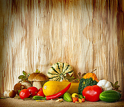 蔬菜,木头,背景