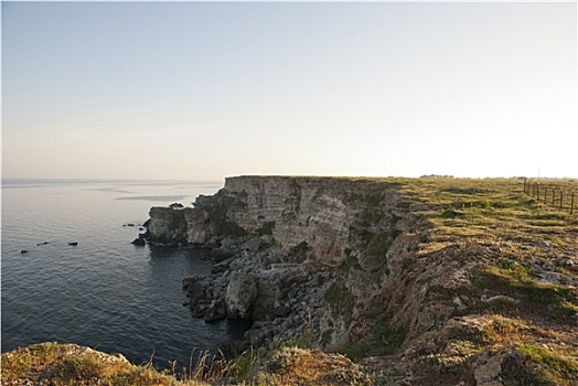 悬崖,高处,黑海,保加利亚,海岸