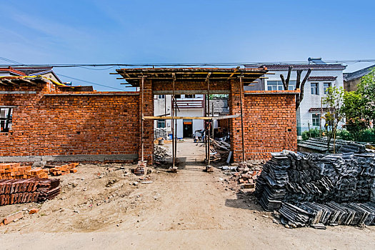 江苏省南京市六合区农家施工建筑场地