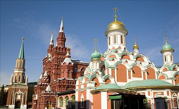 红场,背影,历史,博物馆,大门,莫斯科,俄罗斯,东欧,欧洲