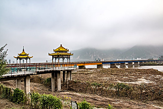 吉林省图们江外滩自然景观