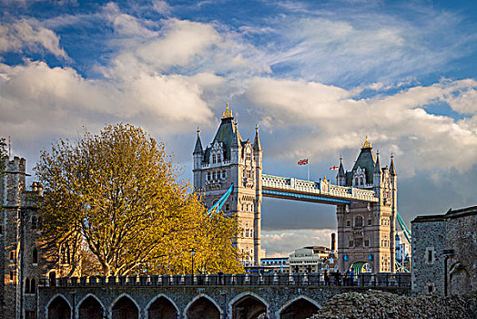 风景,塔桥,室内,伦敦塔,伦敦,英格兰,英国