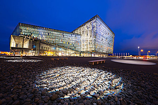 冰岛,雷克雅未克,音乐厅,会议,中心,玻璃幕墙,设计