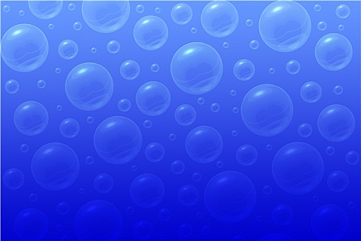 蓝色,抽象,背景,泡泡