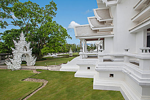 泰北清莱白庙又叫,龙昆寺,灵光寺或白龙寺,wat,rong,khun