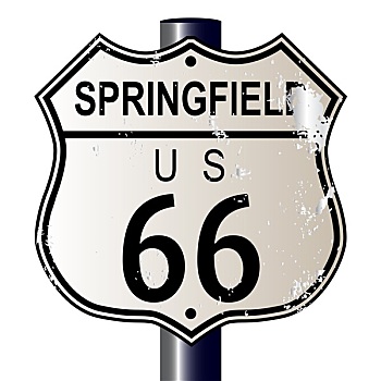 斯普林菲尔德,66号公路,标识