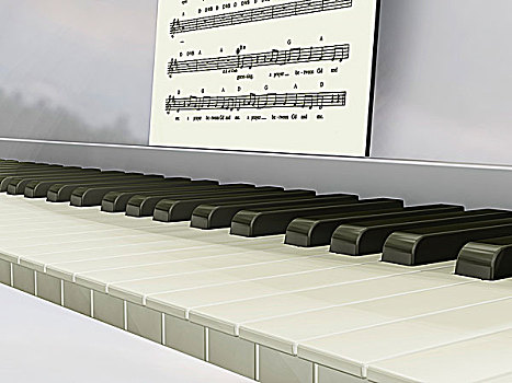 钢琴,按键,音乐