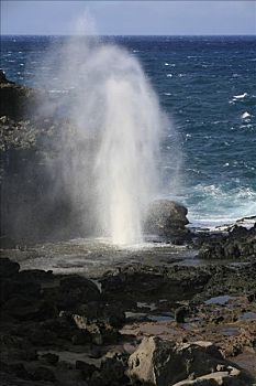 喷水孔,毛伊岛,夏威夷,美国