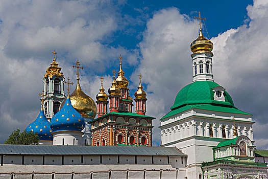 俄罗斯,莫斯科,金环,塞尔吉耶夫,寺院,圣徒