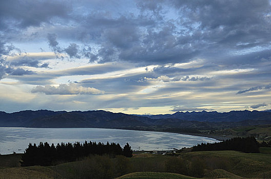 山脉,坎特伯雷,南岛,新西兰